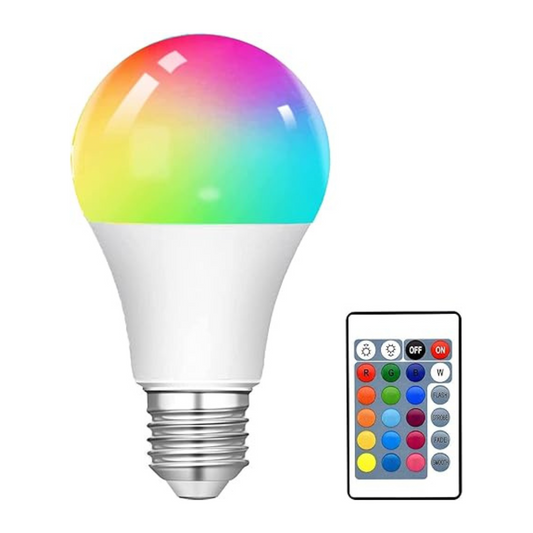 Bombillo RGB con control remoto